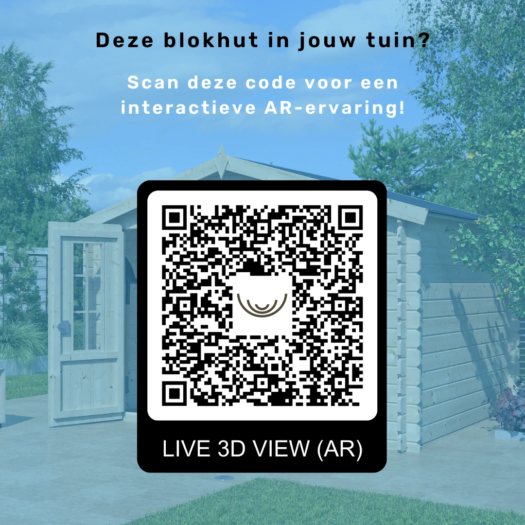 Woodlands Blokhut Modern met Overkapping 905 x 295 cm - Afbeelding 11